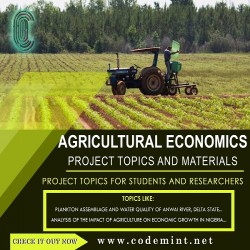 AGRICULTURAL ECONOMICS Research Topics