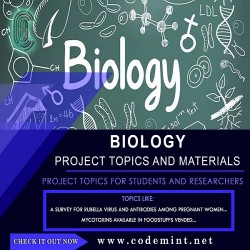 BIOLOGY Research Topics