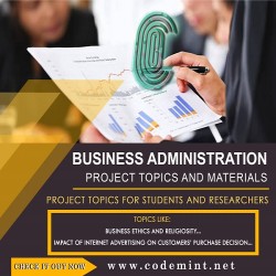 BUSINESS ADMINISTRATION Research Topics