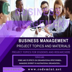 BUSINESS MANAGEMENT Research Topics