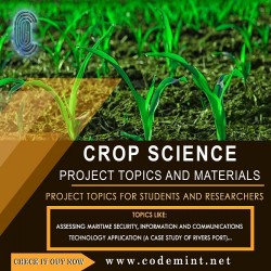 CROP SCIENCE Research Topics
