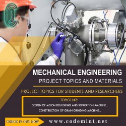 MECHANICAL ENGINEERING Research Topics