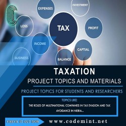 TAXATION Research Topics